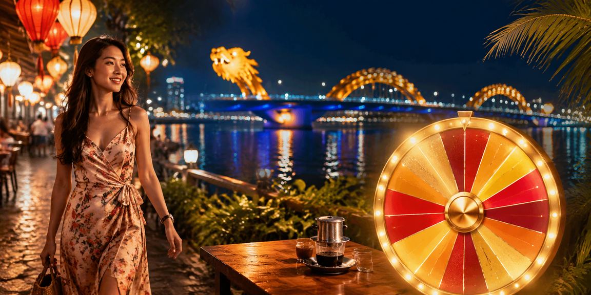 Người dùng tại Đà Nẵng tham gia bốc thăm may mắn và trải nghiệm nền tảng tại quán cà phê